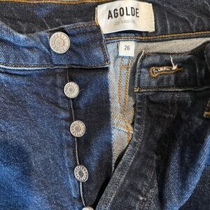 Agolde Button-fly Riley Long Jean